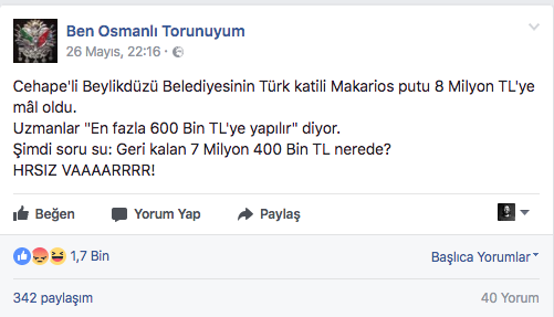 ben osmanli torunuyum paylasim