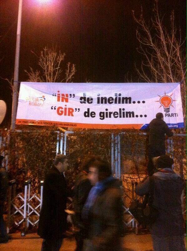 ak parti genclik kollari afis orijinal